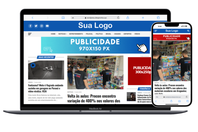 Template WordPress Portal de Notícias Completo #006