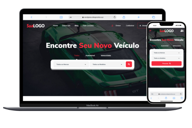 Site Pronto para Classificados de Veículos em WordPress
