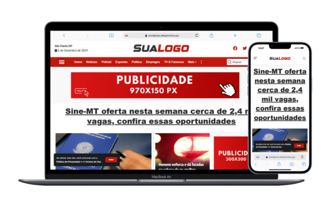 Template WordPress Portal de Notícias Completo + Elementor #09