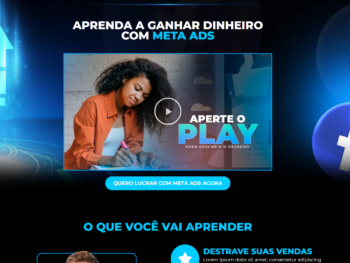 Landing Page Para Vendas de Cursos de Meta ADS em Elementor