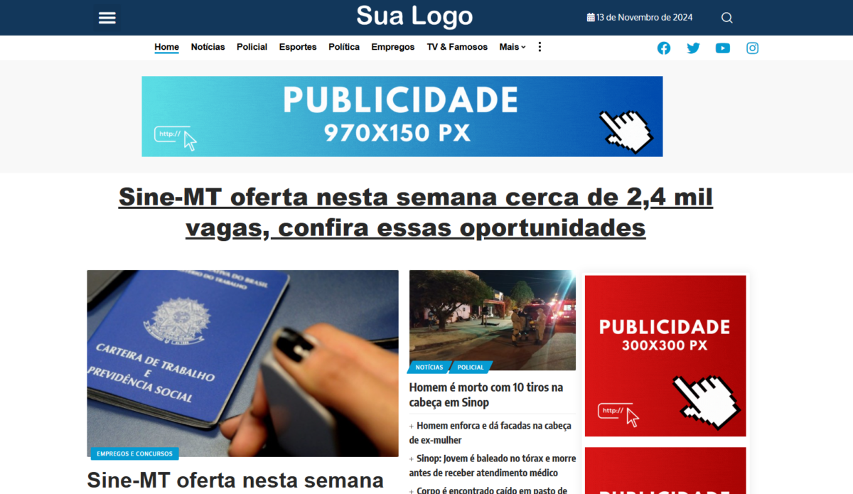 Template WordPress Portal de Notícias Completo + Elementor #022 - Image 2