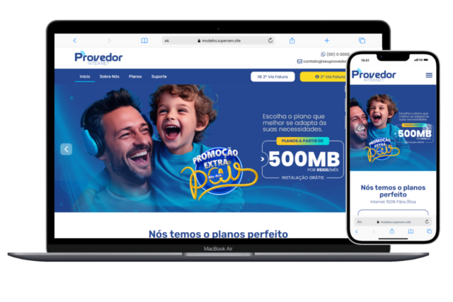 Site Pronto para Provedor de Internet em WordPress + Elementor #05