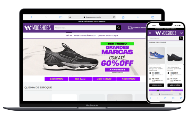 Loja Virtual Pronta Estilo Netshoes em WordPress com WooCommerce