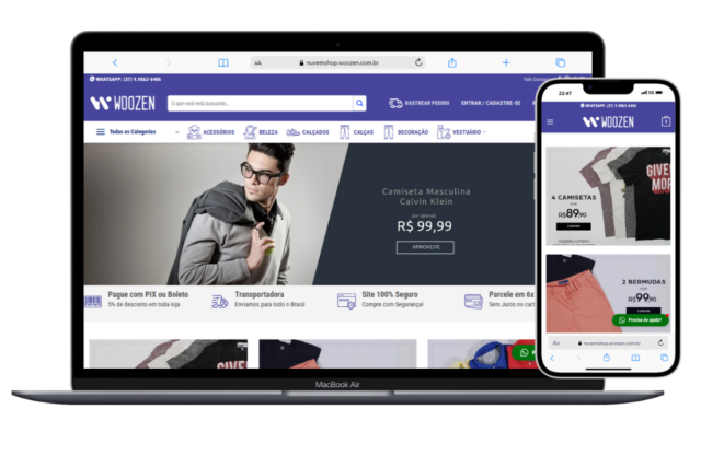 Lojas Virtuais Estilo NuvemShop em WordPress com WooCommerce